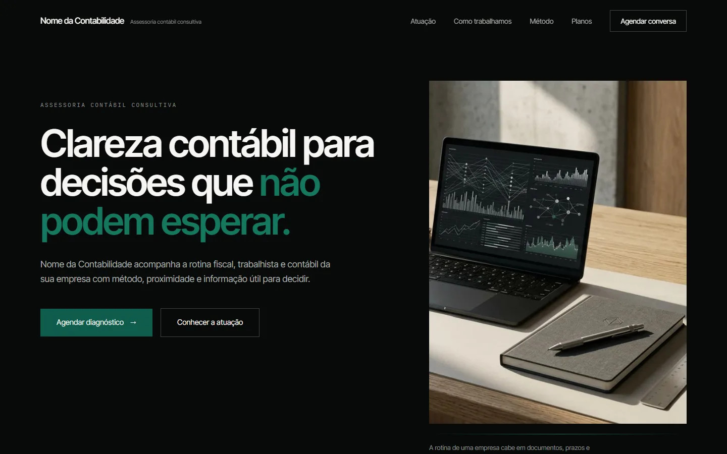 Projeto Assessoria Contábil — Contabilidade consultiva de método