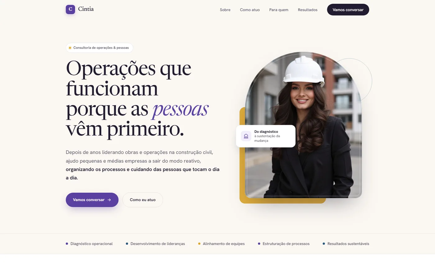 Projeto Portfólio Digital — Autoridade pessoal que converte