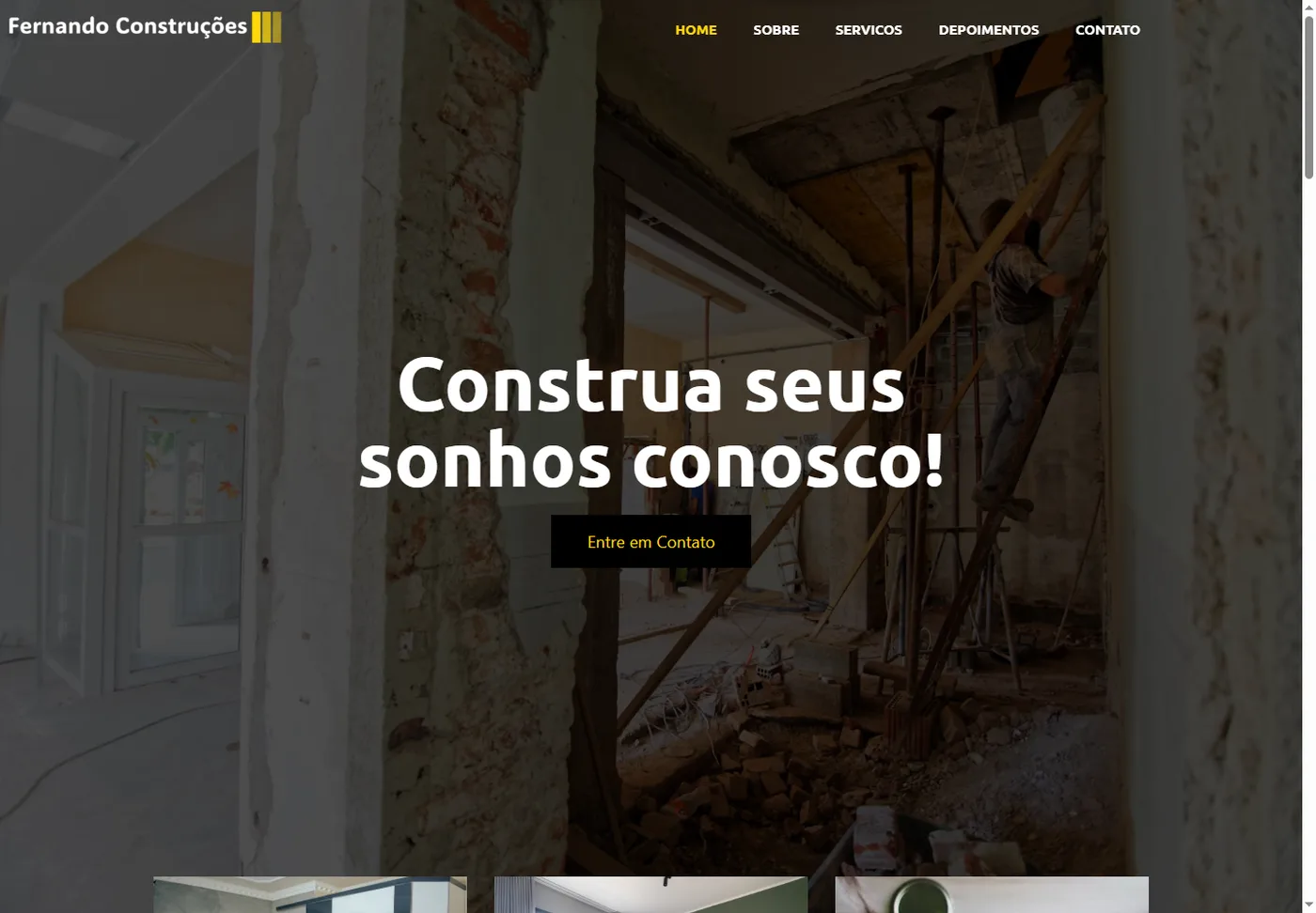 Projeto Reforma Artweb — Landing de orçamento rápido